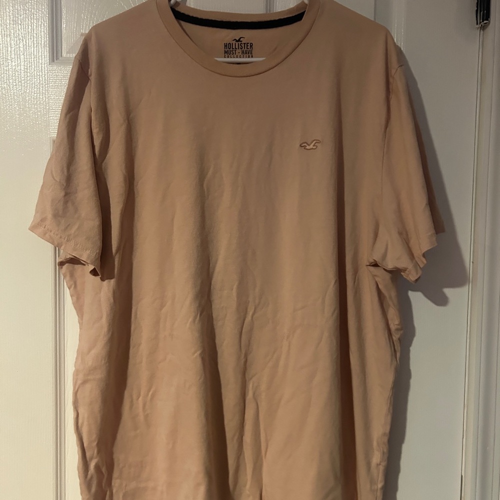 Hollister Men's Salmon Color Short Sleeve Tee Must Have Collection Size XXL